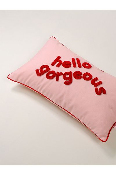 Galia Tasarım Hello Gorgeous Punch Throw Pillow Cover