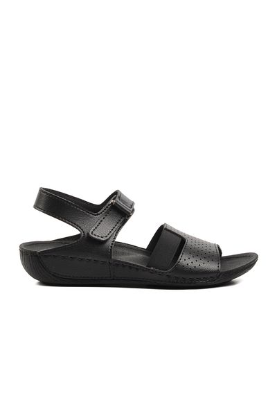 Aspor Black Women's Flat Sandals