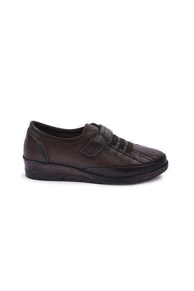 Voyager Coffee Women's Genuine Leather Flat Casual Casual Casual Shoes