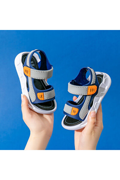 Superbaby Navy blue and grey rubber sandals