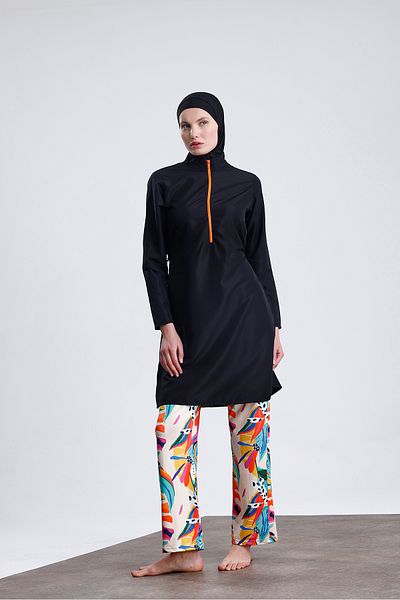 medipek Water Repellent Parachute Full Covered Double Bonnet Hijab Swimsuit Set of 4