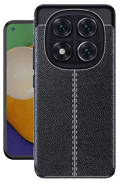 New Face غطاء حماية لهاتف Xiaomi Redmi Note 14 Pro 4G بتركيز تلقائي - أسود NRMSA