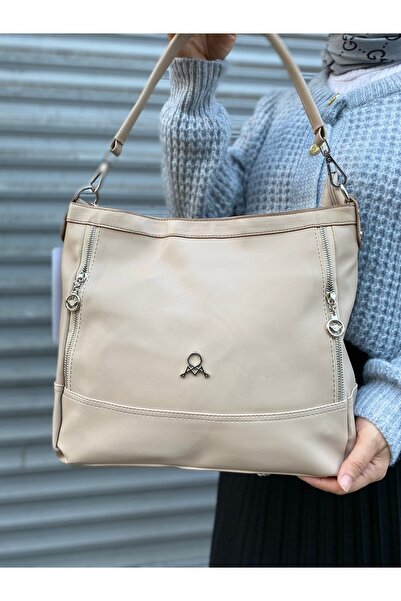 H&D COLLECTİON Τσάντα ώμου και ώμου με 5 διαμερίσματα από μαλακό δέρμα μεγάλο...