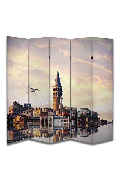 dbsanat Şehir Temalı Özel Tasarım Paravan Room Divider 180 x 200 cm
