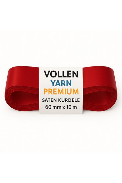 vollen yarn 60 mm 10 Mt Satin Ribbon