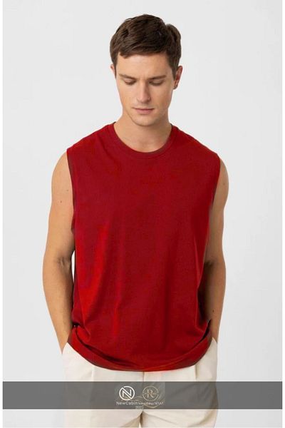 NewCabin New Season Cotton Training-Casual Athlete's Tank Top Oversize Sleeveless T-Shirt
