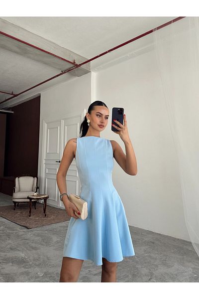 mydukkan.co Sleeveless Flared Dress