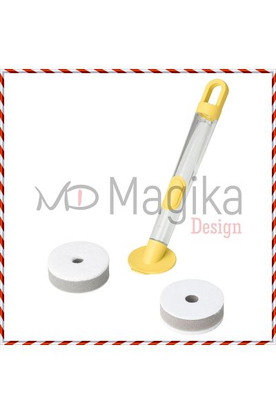 Magika Design Md Videveckmal - Bright Yellow, 2 Sponge Sponge with Detergent Tank