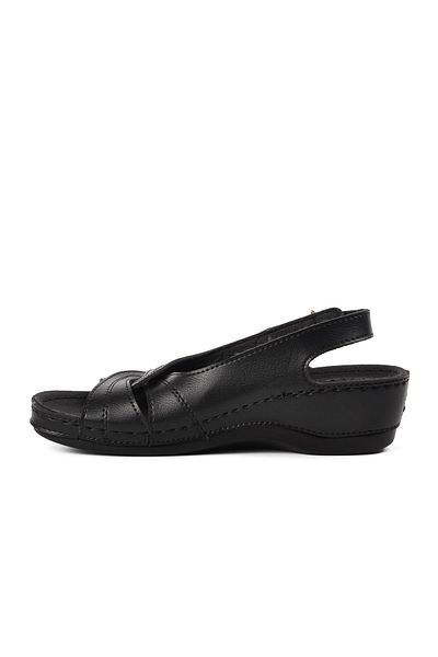 Aspor Black Women's Flat Sandals