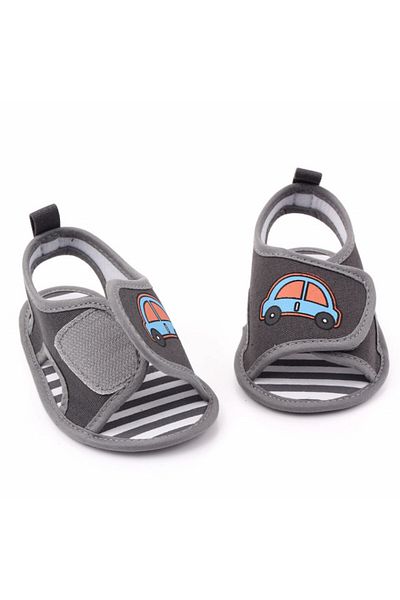 Superbaby Petrol grey sandals for boys - Masinuta