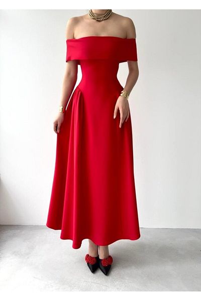 Şair Stars Strapless Dress