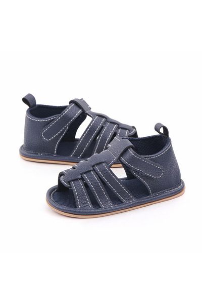Superbaby Sandalute bleumarine cu barete si inchise la spate