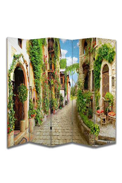 dbsanat Manzara Temalı Özel Tasarım Paravan Room Divider 180 x 200 cm