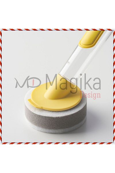 Magika Design Md Videveckmal - Bright Yellow, 2 Sponge Sponge with Detergent Tank