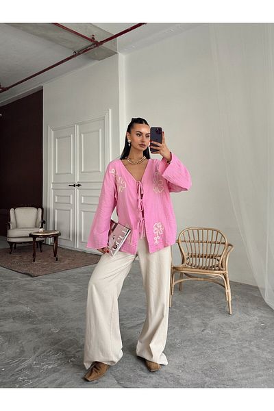 mydukkan.co Embroidered Kimono Set
