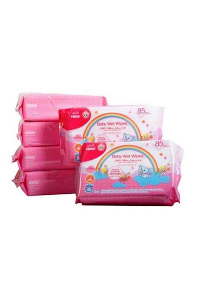 FARLİN Soft Touch Anti-Rash Hygienic Baby Wipes, 510 Wipes, 6 Packs