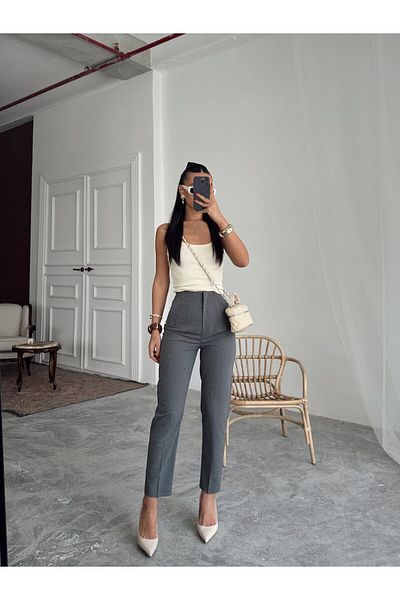 mydukkan.co Polyviscose Trousers with Pens