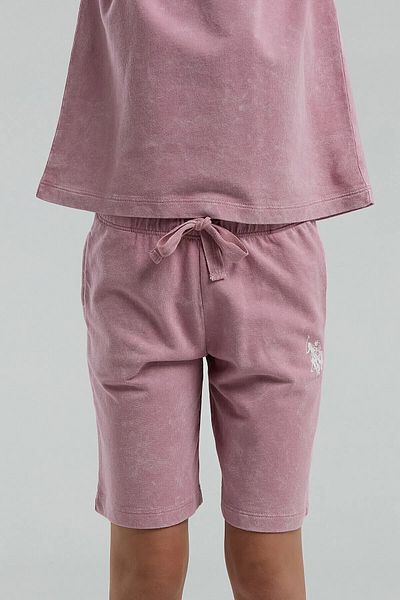 U.S. Polo Assn. Girl's Crew Neck 100% Cotton Bermuda Suit Th2Clv8Rpll9