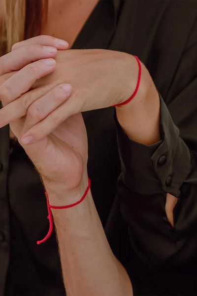 alberaccessories Red Couple Bracelet - Dear Lucky Bracelet - Red Martenitska - (Thickness 1.2-mm)