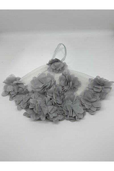 Leyli Kına Kına Geceleri İçin Özel GRİ Lazer Gelin Lüks Halay Mendili