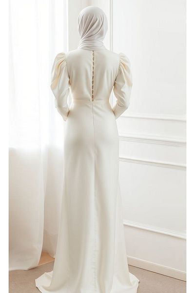 ASL Hijab Wedding Dress Wedding Engagement Dress