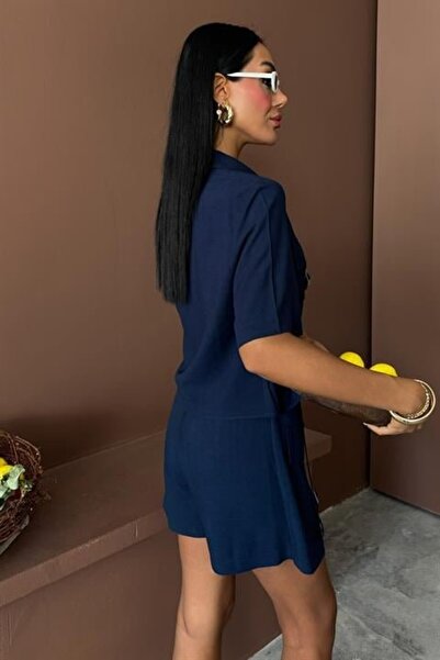 buğrahayalin Shirt Shorts Skirt Viscon Linen Suit 10162