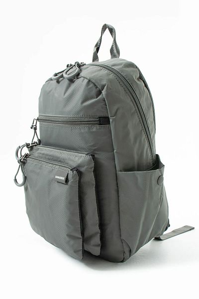 çantamgelsin Polo grey Unisex Water Resistant Parachute Fabric 4 θέσεων Casual και σχολική τσάντα με θήκη φορητού υπολογιστή