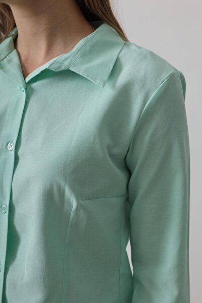 ALPACO eyesof Basic πουκάμισο - Μέντα
