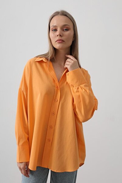 ELF Πουκάμισο με φαρδιά μανσέτα - Μήλο