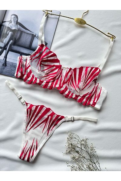 İpeksi Set bralet și chiloți Silky BLAZE - roșu