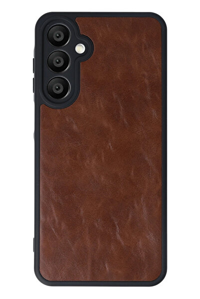 NewFace حافظة سامسونج جالاكسي A16 5G غطاء جلدي أراس - أسمر SVLRS