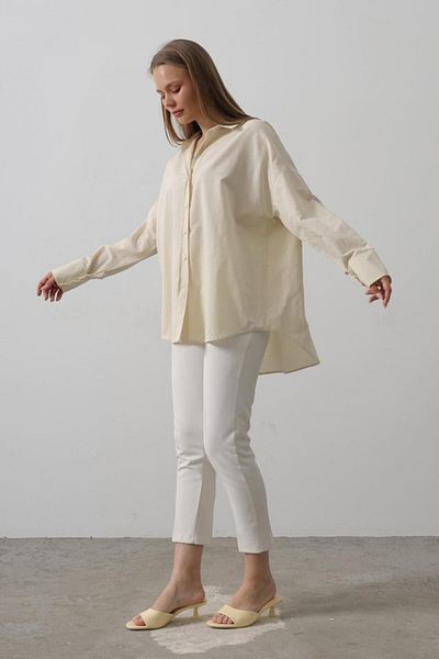 Moka Shopin Mokashopin Wide Cuff Detailed Shirt - Ecru