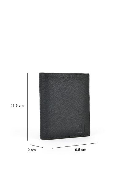 Ziya , Men's Genuine Leather Wallet 1519841 Zdp01 Black