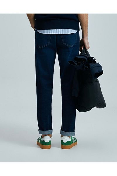 Lufian 111200203   Moreno Smart Jean Slim Fit Ανδρικό τζιν παντελόνι ΜΠΛΕ
