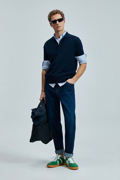 Lufian 111200203   Moreno Smart Jean Slim Fit Ανδρικό τζιν παντελόνι ΜΠΛΕ