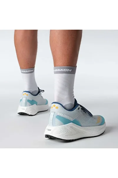 Salomon حذاء الجري Aero Glide 3 Grvl Trail للجنسين، حذاء رياضي أزرق