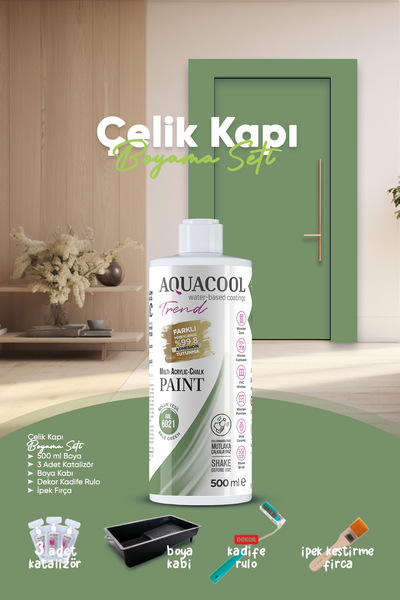 Aquacool Trend Çelik Kapı Boyama Seti