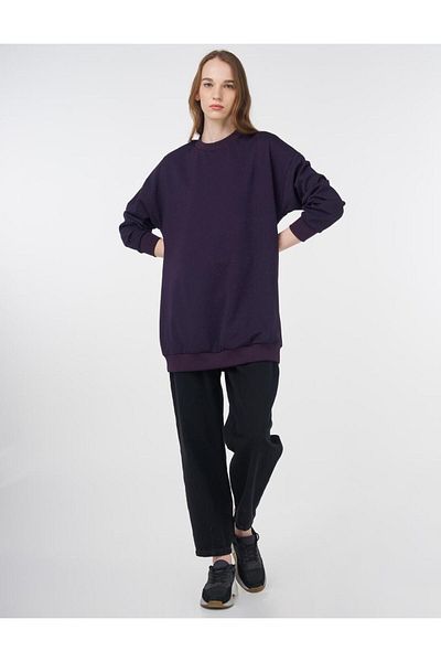 Kayra Hanorac de bază texturat violet