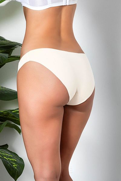 Motto10butik 3-Pack Seamless, Non-Marking, Laser Cut, Slip Panties Ecru (Mgp21261)