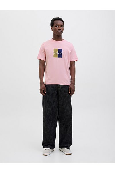 Jack & Jones Tricou roz pentru bărbați Jack Jones Jorfrederiksberg Box Script Tee Ss Cn Ln 12278266 -20