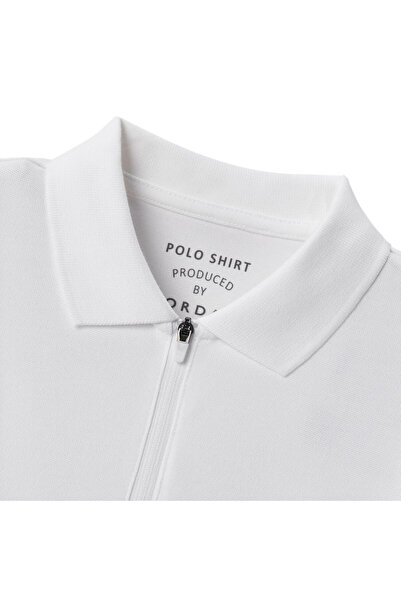 Giordano Women's Bold Embroidery Cotton Pique Polo - Slim Fit, Short Sleeve