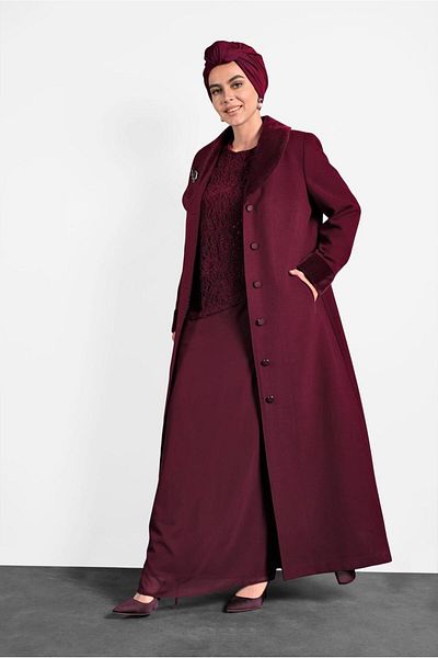 Alvina 20021 Model Laced Chiffon Dress