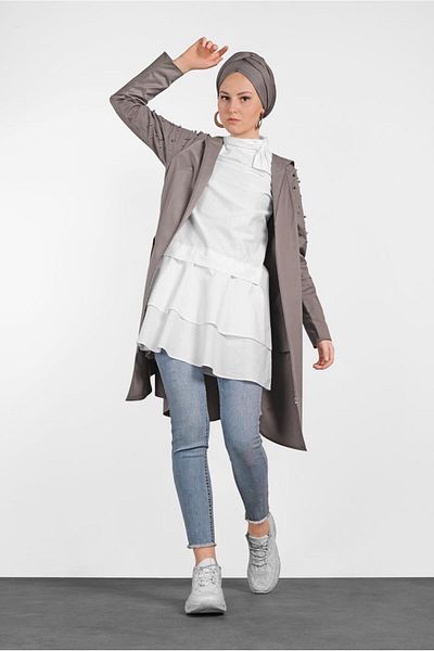 Alvina Cotton Tunic 4286 with Skirt Slip