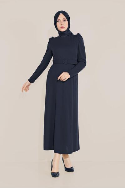 Alvina KARPUZ KOL KEMERLİ ELBİSE 40760