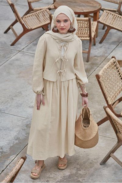 Alvina Muslin Skirt Suit 45342