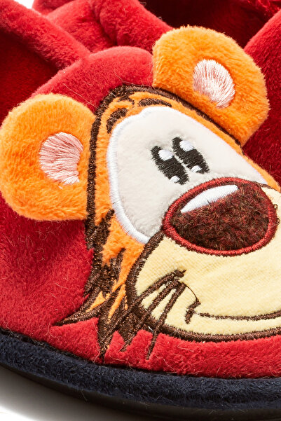 Twigy Aslan Çocuk Ev Ayakkabısı Kırmızı 30/35