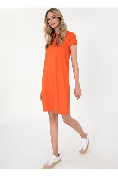 U.S. Polo Assn. U.S. Polo Assn. Polo Neck Pomegranate Flower Standard Women's Dress Gurlin25