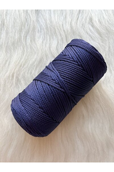 Leyaton Macrame Cord 3mm Polyester Navy Blue Lwlhm-Rsyt34