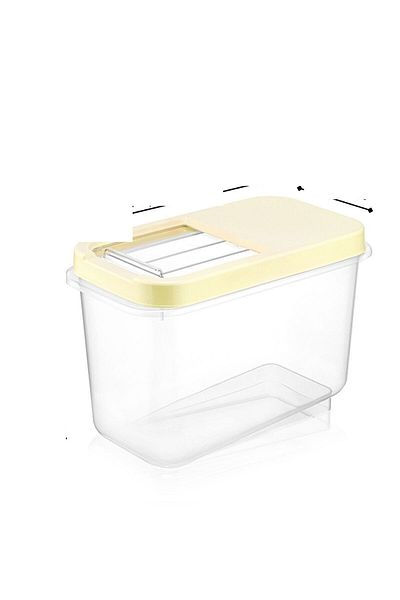 KAYAMU 10 LT Food Pulses Flour Sugar Storage Container with Sliding Lid