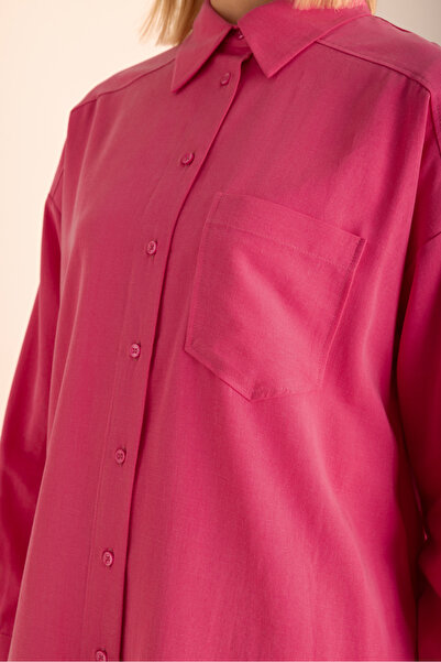 Aker Fuşya Cotton Tunik